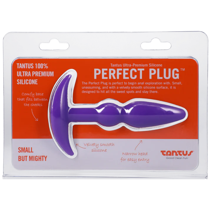 Tantus Silicone Perfect Butt Plug Purple Tantus