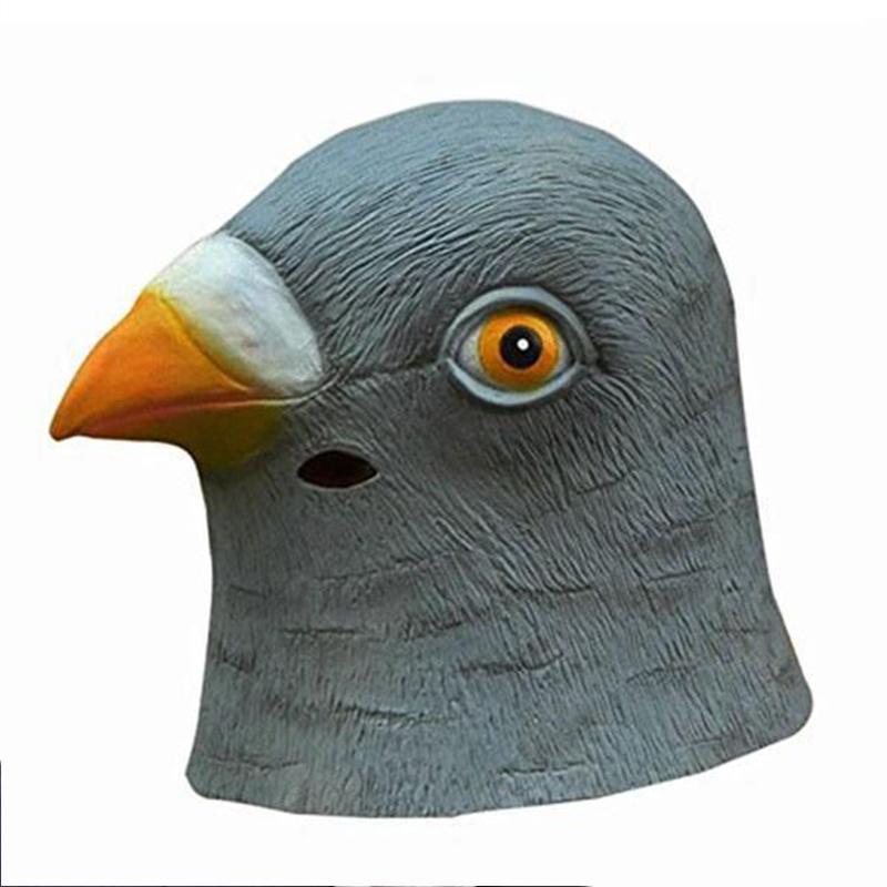 Pigeon Head Mask 3D Latex Prop Animal Party Halloween - Random Unicorn