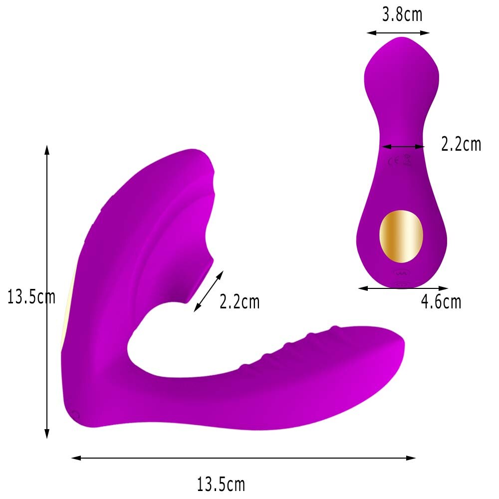 10 Frequency G Spot Wearable Vagina Dildo Vibrator Sucking Vibrators for Women Sucking Oral Clitoris Stimulator Sex Toys - Random Unicorn