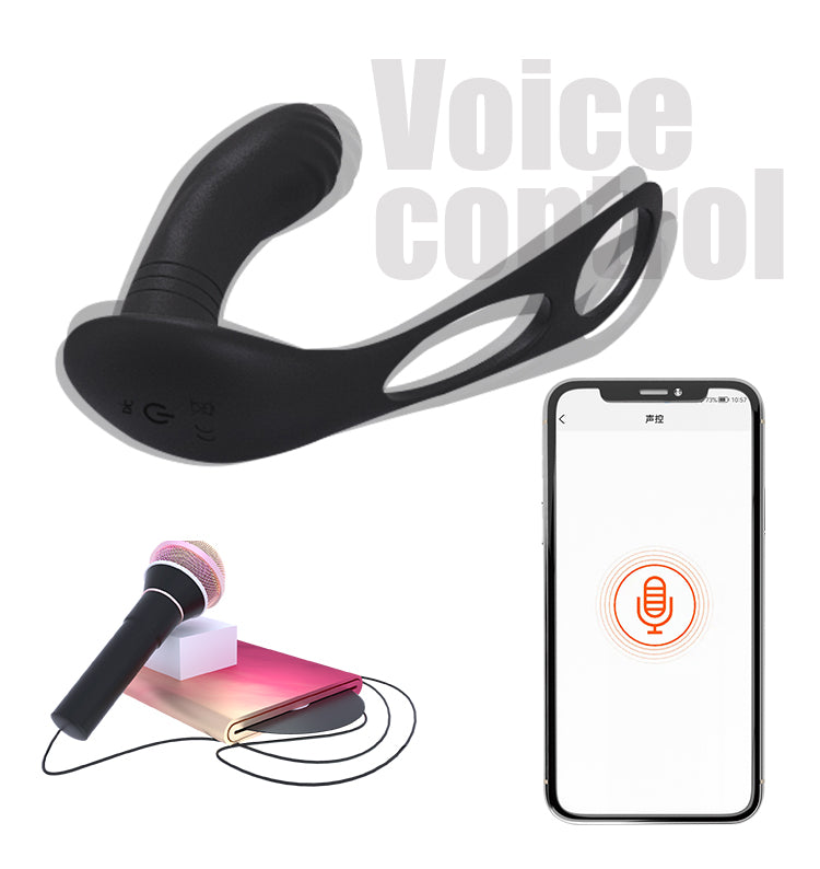 Remote Off-Site Control Double Ring Posterior Prostate Exercise Powerful Vibrator Couples Flirting Supplies - Random Unicorn