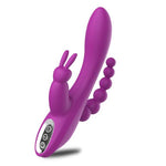 12 Speeds Waterproof Rechargeable Rabbit Vibrator G-spot and P-spot Anal Clit Stimulator Dildo Adult Sex Toys for Women - Random Unicorn