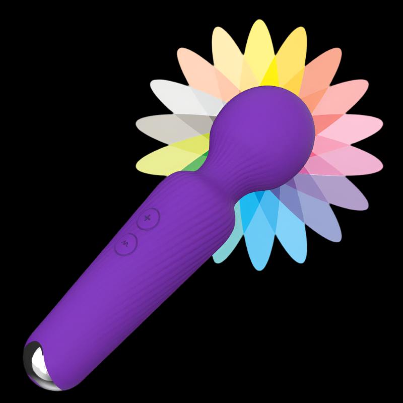 Female Vibrator AV Massage G Spot Masturbator Powerful Vibration Waterproof Silicone Female Sex Appliance - Random Unicorn