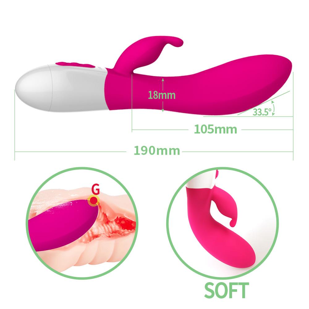 LETEN Multi Speed Vibrator For Women Wireless Clitoris Massage Rabbit Vibrator Silicone Soft Waterproof G Spot - Random Unicorn