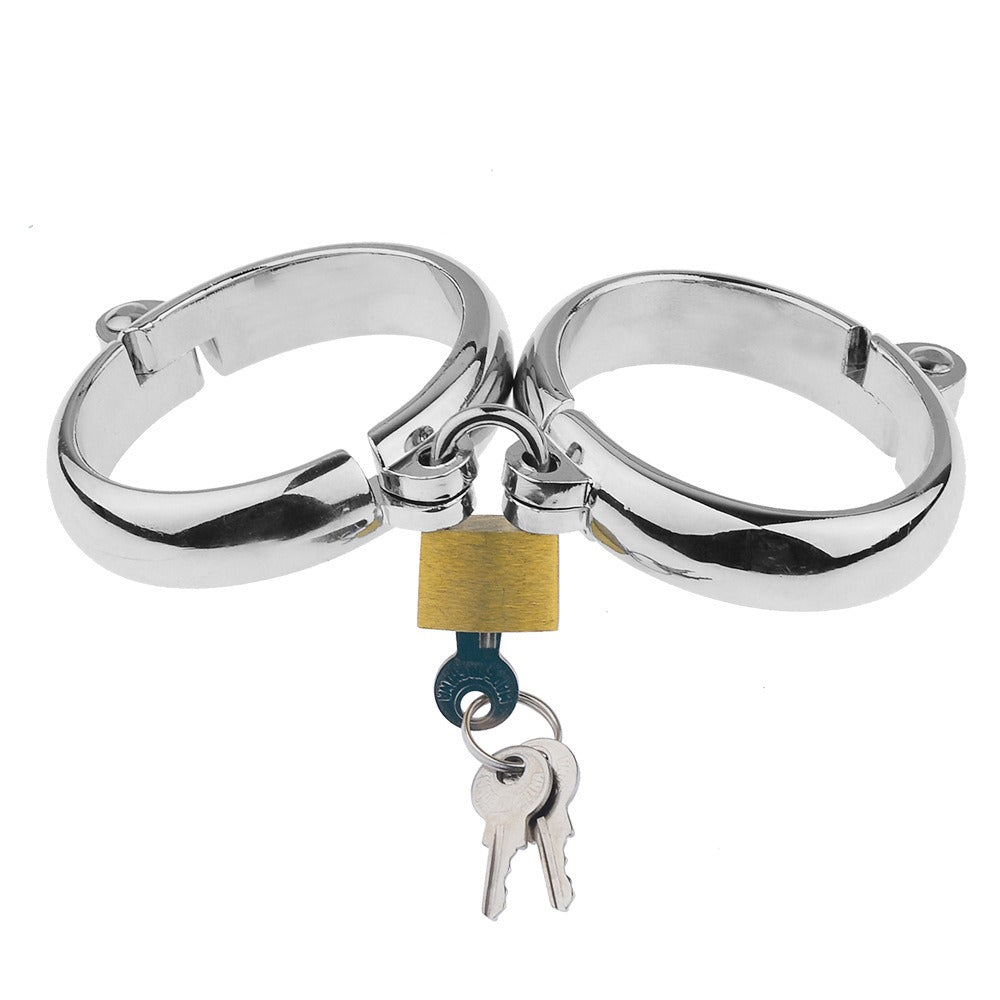 Sex Products Metal Handcuffs Foot Cuffs Oval Handcuffs Foot Shackles Sm Sex Products For Men And Women Tie Hands Toys - Random Unicorn