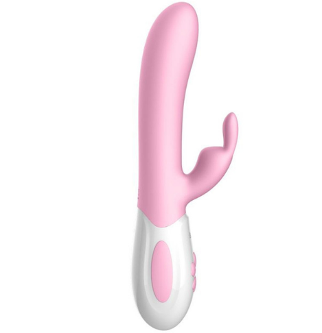 Leten USB Charge 2 Motor G Spot Clitoris Anal Dildo Rabbit Swing Vibrator Sex Toys - Random Unicorn