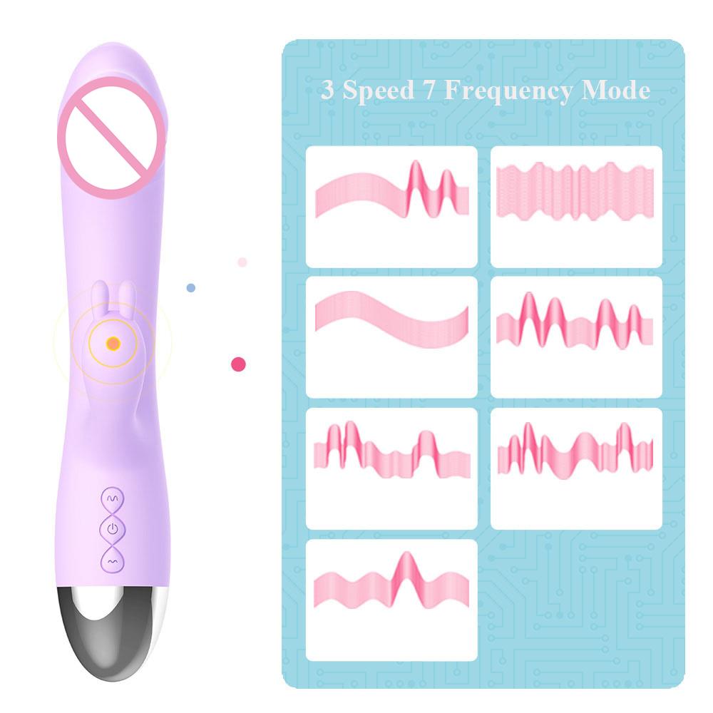 LETEN Rabbit Vibrator G-Spot Clitoris Super Soft Massager Stimulator - Random Unicorn