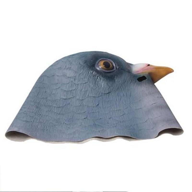 Pigeon Head Mask 3D Latex Prop Animal Party Halloween - Random Unicorn