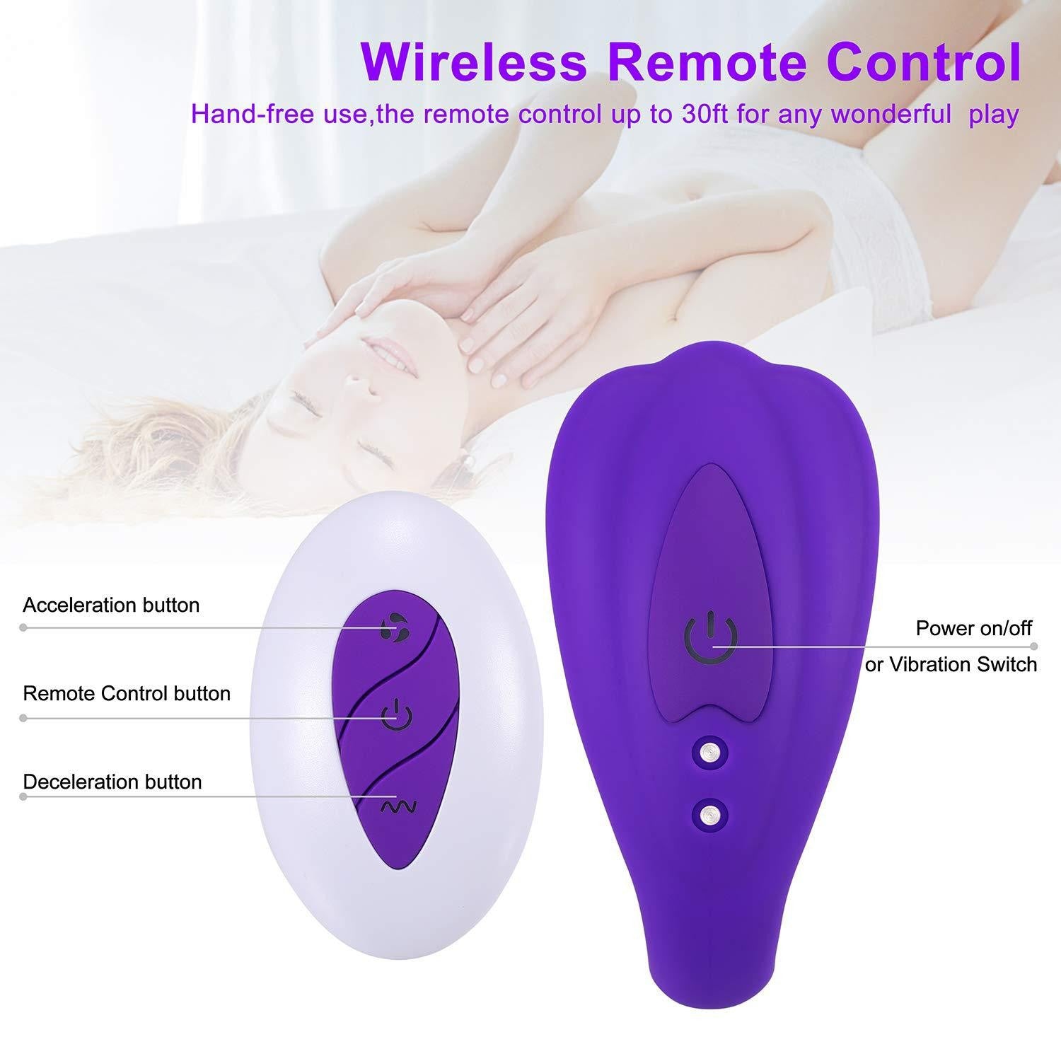 New Women's Butterfly Wear Wireless Remote Control Egg Jumping Couple Resonance Masturbation Device Adult Sex Toys - Random Unicorn