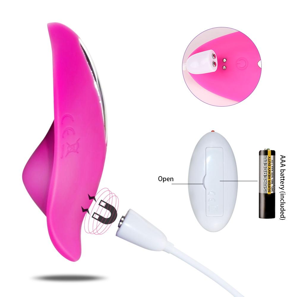 Rechargeable Wireless Remote Control Vibrator 10 Speeds Wearable C String Panties Vibrating egg Sex Toy - Random Unicorn