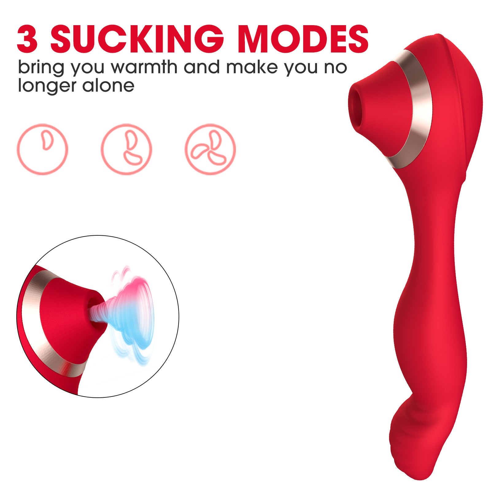 Cupid Magic Finger Pulls Sucking Vibrator Sex Toys Female Masturbator Massage Stick 7-Frequency Vibration - Random Unicorn