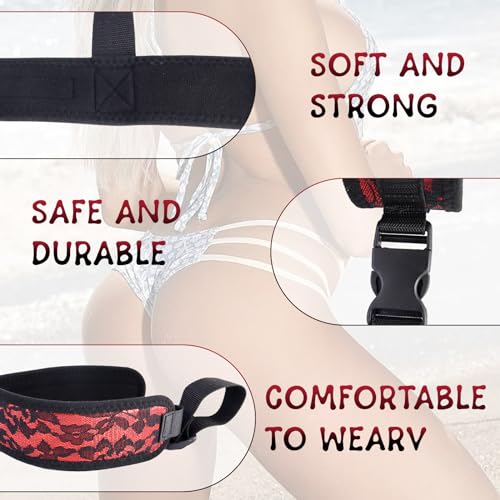 BDSM Neck to Wrist Restraints Bondage Set - Behind Back Handcuffs Collar with Blindfold Adjustable Bondage Set Bed SM Games Play Sex Toys for Couples - Random Unicorn