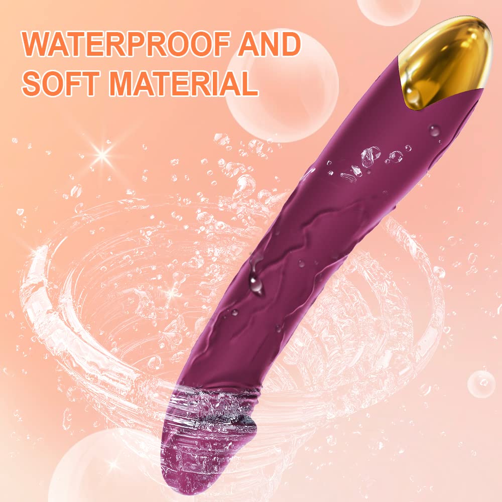 7.6 Inch Realistic Dildo Vibrator for Women，10 Powerful Vibration Modes for Clitoral and G-spot Stimulation, Waterproof Rose Adult Sex Toys for Women and Couples - Random Unicorn