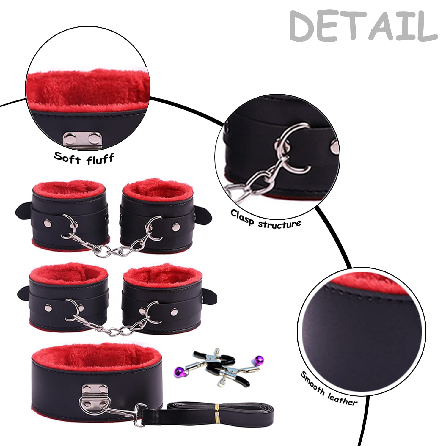 BDSM Toy for Adult Couples,34pcs Sex Toys Kit for Bondaged Restraints with Handcuffs Sex and Anal Plug Toys,Body-Safe Sexual Pleasure Tools for Women and Men - Random Unicorn