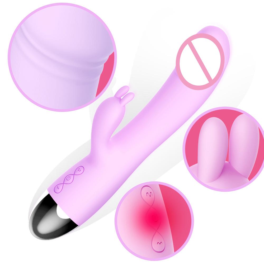 LETEN Rabbit Vibrator G-Spot Clitoris Super Soft Massager Stimulator - Random Unicorn