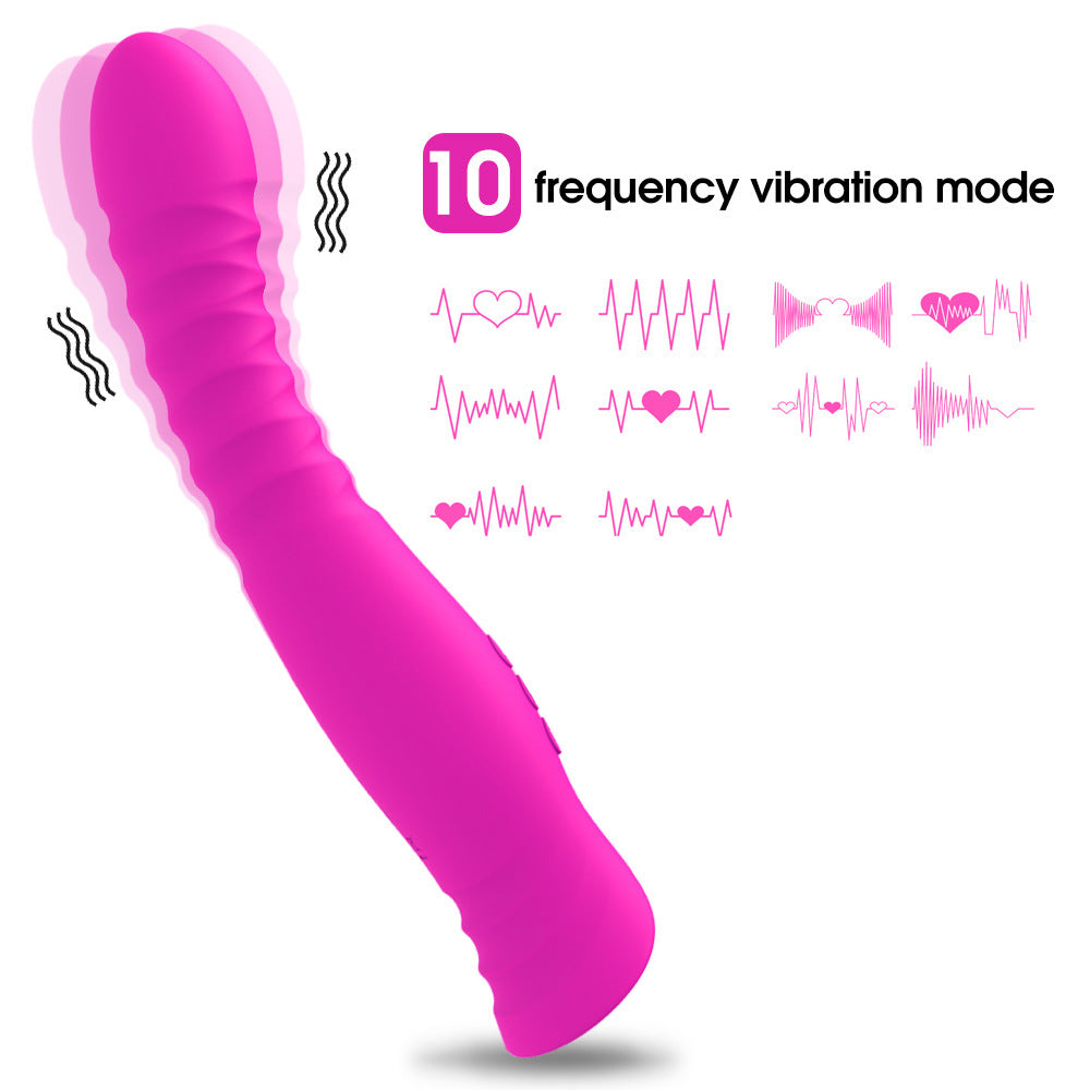 Adult Supplies Rechargeable Finger Thread G-Spot Vibrator Female Masturbation Massage AV Vibrator - Random Unicorn