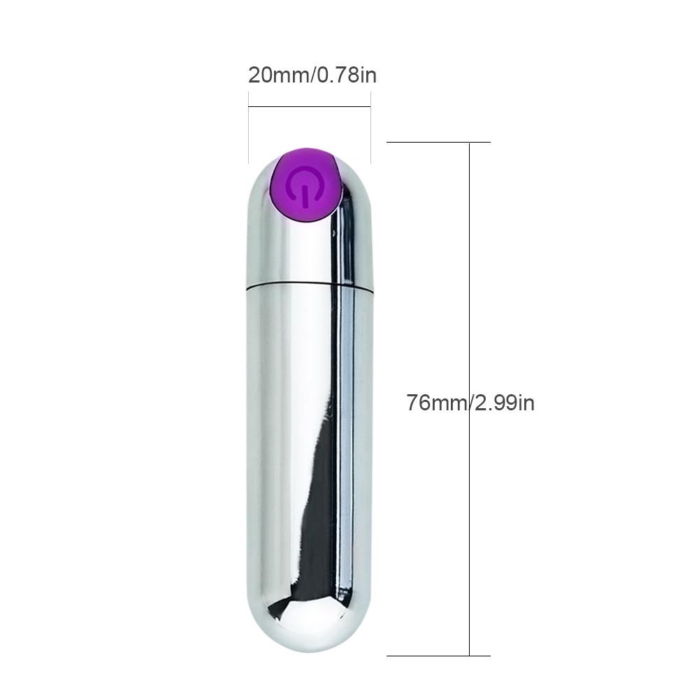 Powerful Mini Bullet Shape Vibrator For Beginners, Waterproof 10 Speeds Vibration Clitoral Stimulation Adult Sex Toys - Random Unicorn