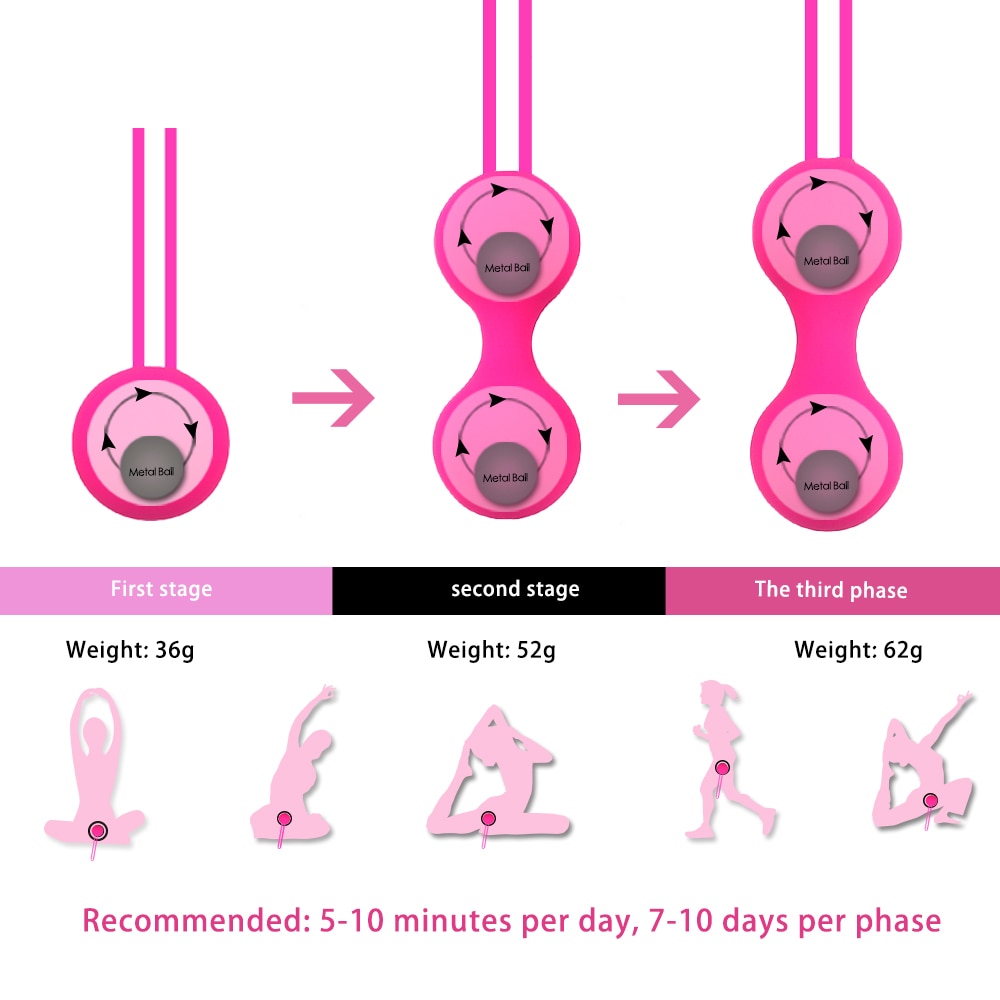 Kegel Balls Ben wa ball Silicone Vaginal Tighten Exercise Machine Smart Ball Geisha Ball Female Masturbation Sex Toys for Women - Random Unicorn