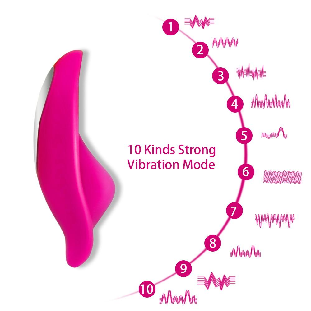 Rechargeable Wireless Remote Control Vibrator 10 Speeds Wearable C String Panties Vibrating egg Sex Toy - Random Unicorn