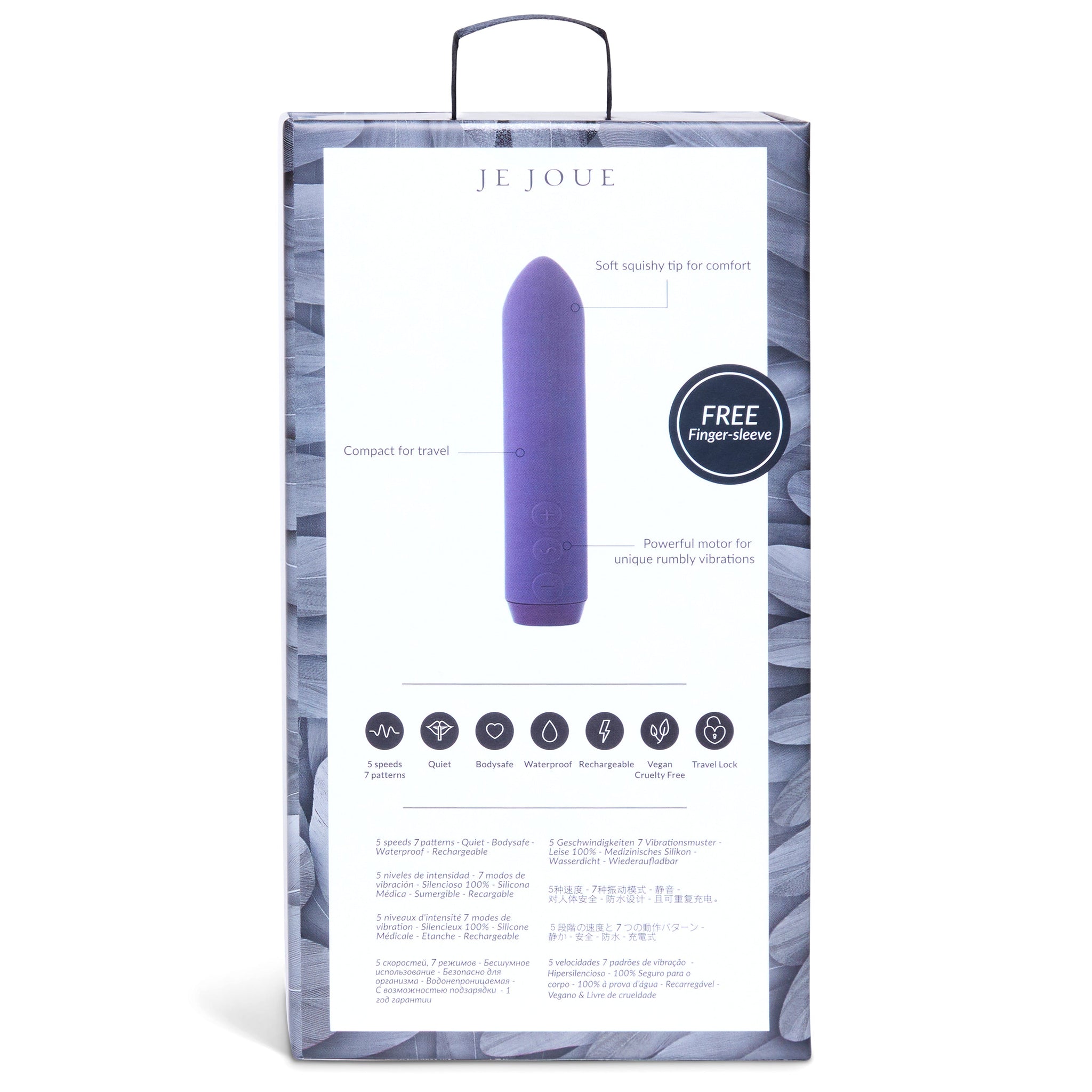 Je Joue Classic Rechargeable Bullet Vibrator Purple Je Joue