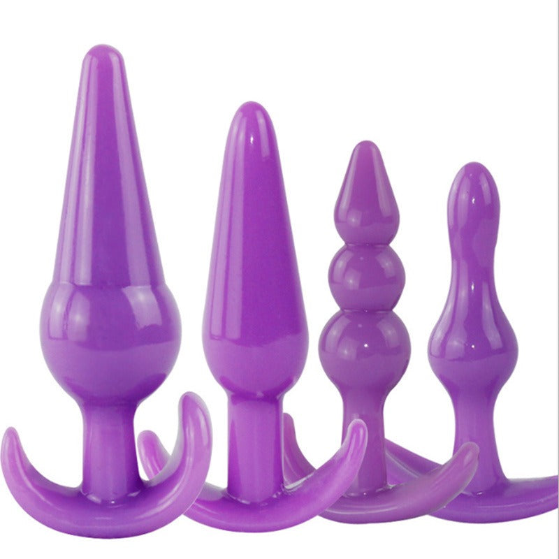 Posterior silicone anal plug, anal bead string, beginner's advanced extreme pleasure, female masturbation equipment, sexual adult products - Random Unicorn