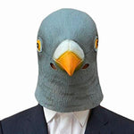 Pigeon Head Mask 3D Latex Prop Animal Party Halloween - Random Unicorn