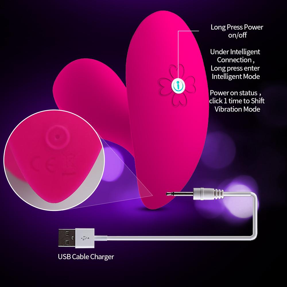 LETEN Wireless Remote Control Vibrator G-spot Wear Dildo 10 Mode Strapless Toys - Random Unicorn