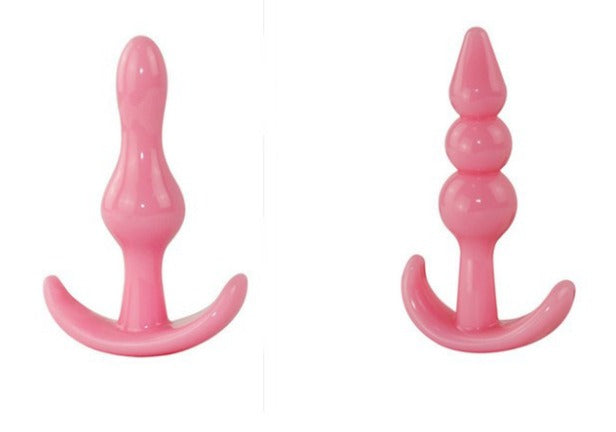 Posterior silicone anal plug, anal bead string, beginner's advanced extreme pleasure, female masturbation equipment, sexual adult products - Random Unicorn