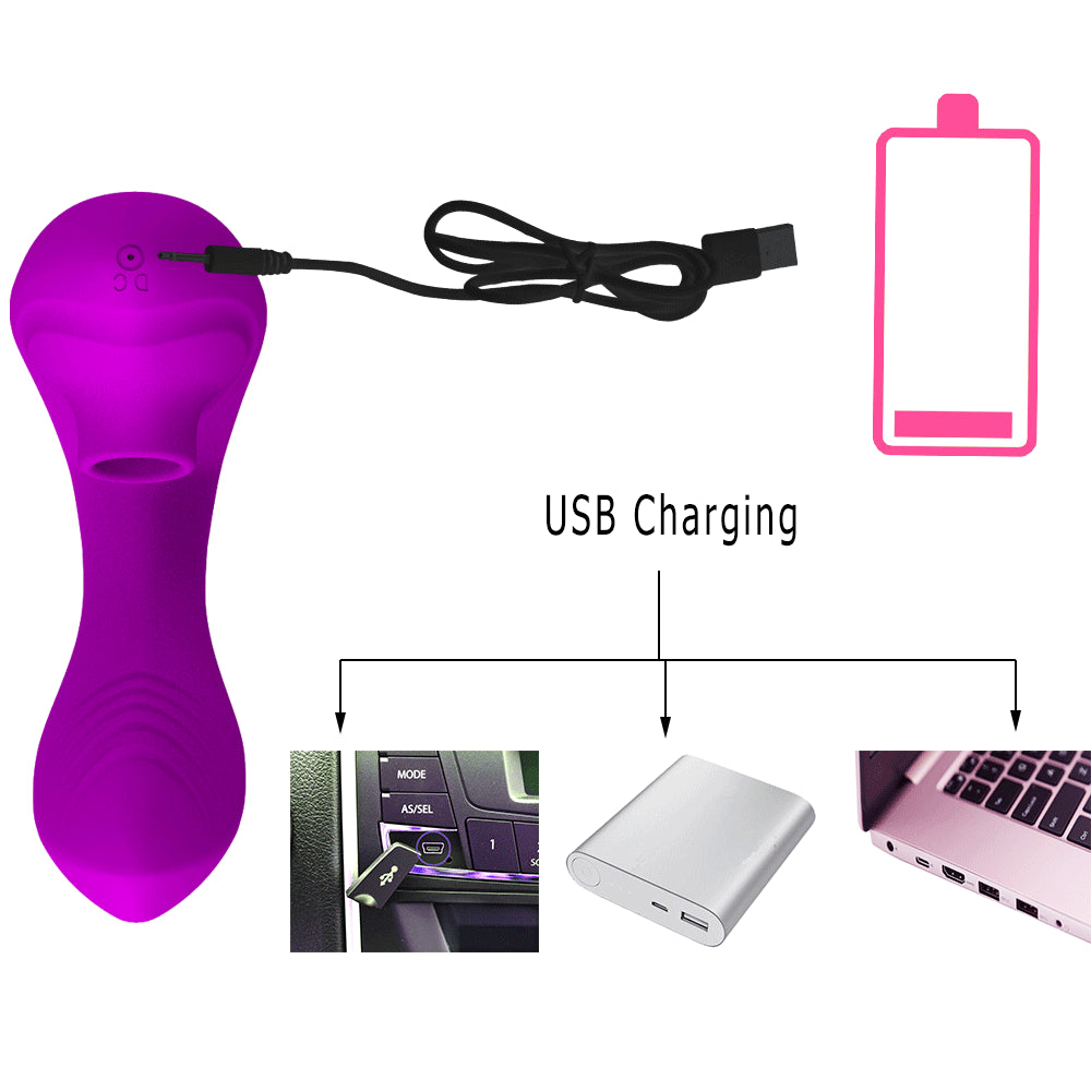 10 Frequency G Spot Wearable Vagina Dildo Vibrator Sucking Vibrators for Women Sucking Oral Clitoris Stimulator Sex Toys - Random Unicorn