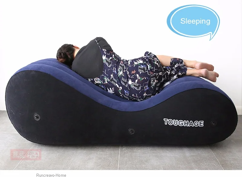 Multipurpose Comfortable Postural Assistance Adult Sex Sofa Bed Inflatable Lounge Chair - Random Unicorn