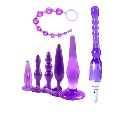 Posterior silicone anal plug, anal bead string, beginner's advanced extreme pleasure, female masturbation equipment, sexual adult products - Random Unicorn