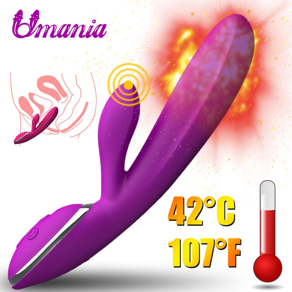 Eroticos Sex Toy Medical Silicon Heating Dildo Vibrator For Women,Powerful G Spot Clitoris Stimulator - Random Unicorn