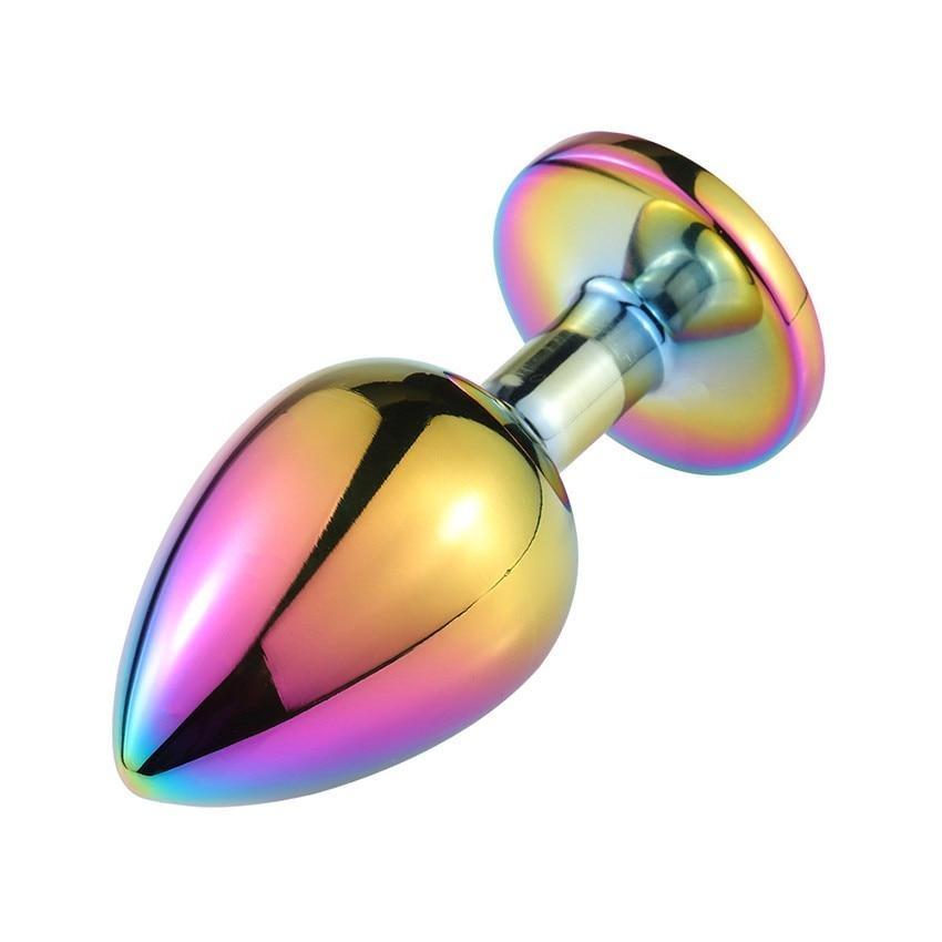 Metal Colorful Anal Plug Anal Expansion Adult Supplies Sex Training Toys Masturbation Male And Female Appliances - Random Unicorn