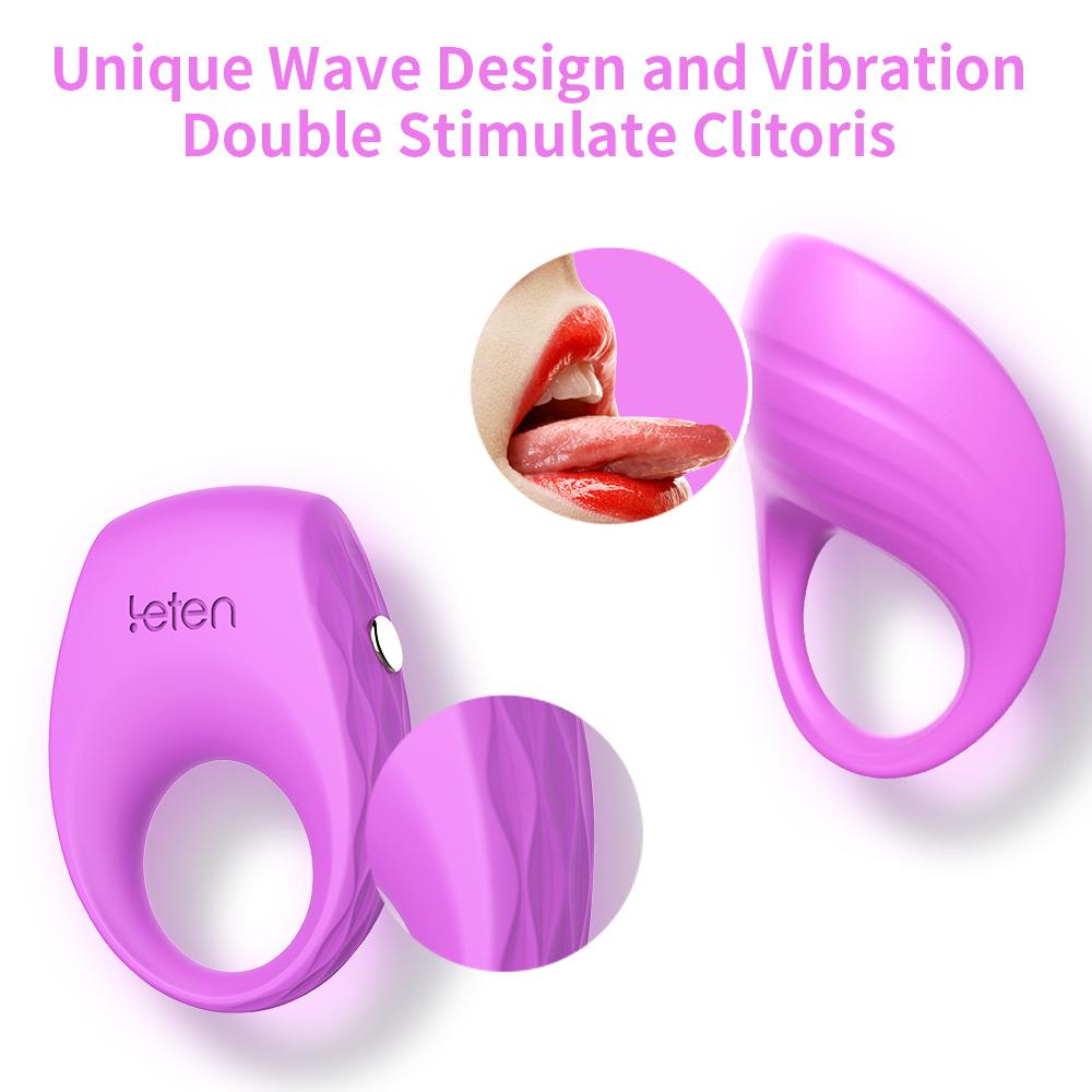 Leten Penis Cock Ring Multi Spot Vibrating Ring Toys Sex for Couples Ring on the Penis Sex Toy - Random Unicorn