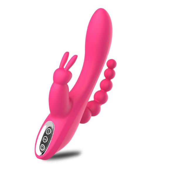 12 Speeds Waterproof Rechargeable Rabbit Vibrator G-spot and P-spot Anal Clit Stimulator Dildo Adult Sex Toys for Women - Random Unicorn