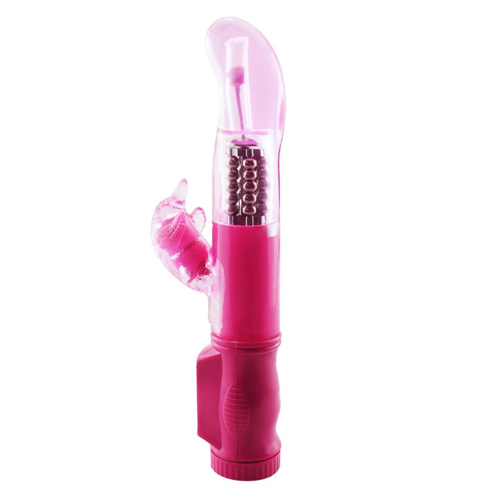 Rechargeable 12 Modes Rotating Rabbit Vibrator Clitoris Stimulator G Spot Dildo Vibrator - Random Unicorn