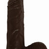 All American Whopper 8 inches Vibrating Dildo, Balls Brown Nasstoys