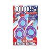 All American Triple Rings (clear/purple) Nasstoys