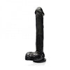 9 inches Cock with Balls & Suction Cup Black SI Novelties