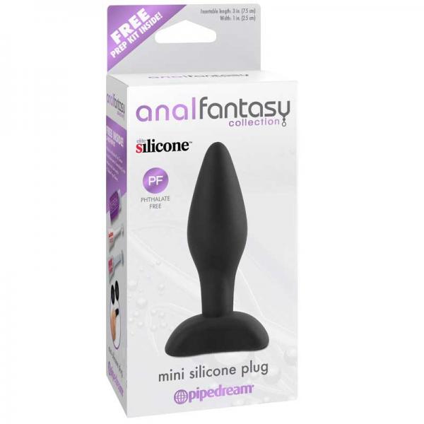 Anal Fantasy Mini Silicone Plug Black Pipedream Products