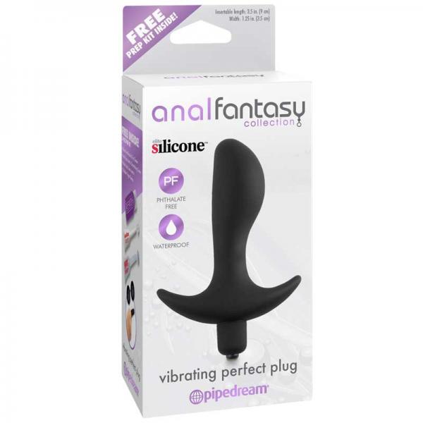 Anal Fantasy Vibrating Perfect Plug Black Pipedream Products