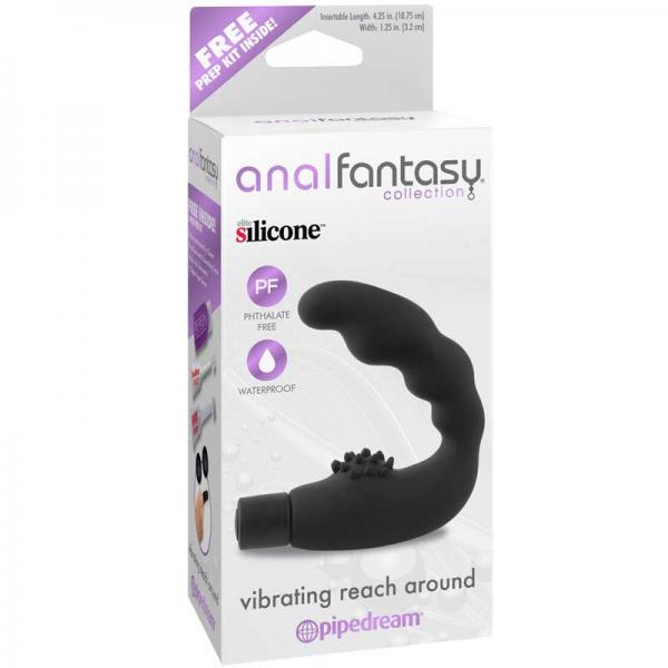 Anal Fantasy Vibrating Reach Around Probe Black Pipedream Products