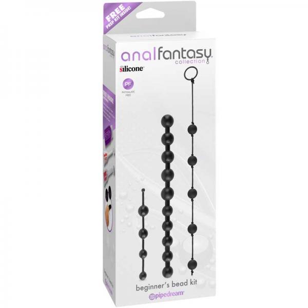 Anal Fantasy Beginners Bead Kit Black Pipedream Products