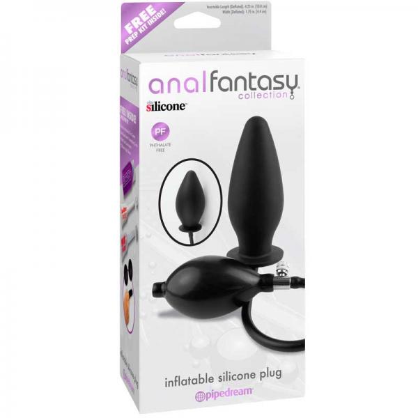 Anal Fantasy Inflatable Silicone Plug Black Pipedream Products