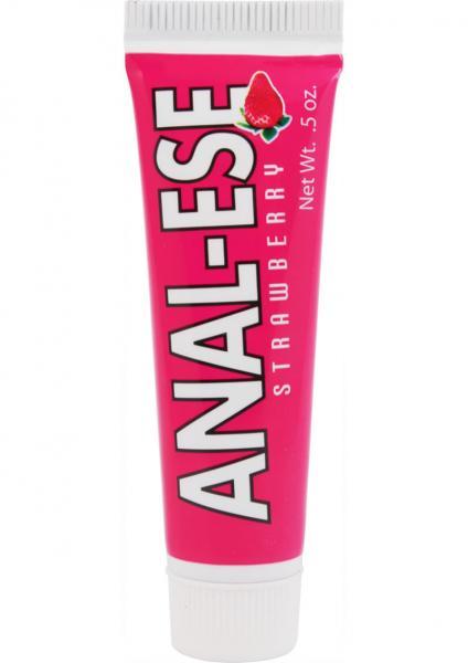 Anal-Ese Flavored Desensitizing Anal Gel Strawberry .5oz Nasstoys