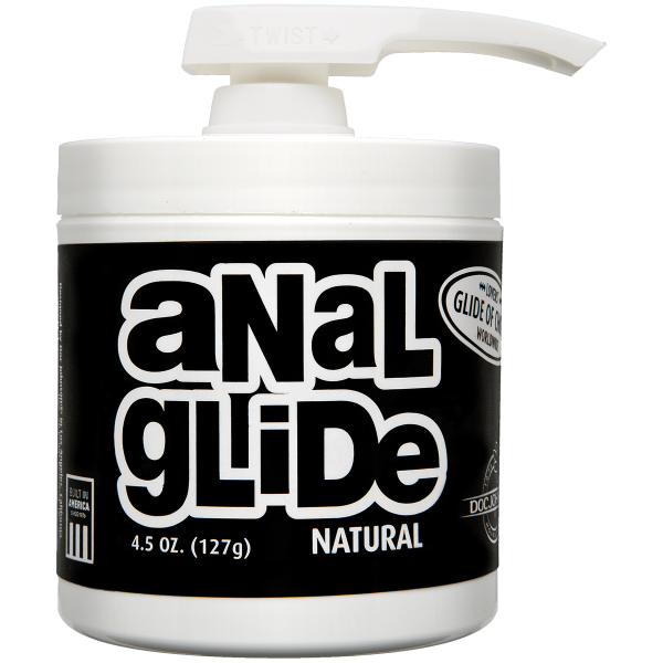 Anal Glide Natural Lubricant 4.5oz Pump Doc Johnson