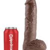 10 Inches C*ck Balls - Brown Pipedream Products