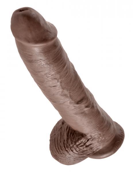 10 Inches C*ck Balls - Brown Pipedream Products