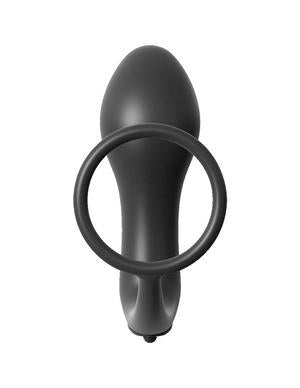 Anal Fantasy Ass Gasm Cockring Vibrating Plug Black Pipedream