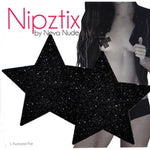 Sparkling Star Black Nipple Covers by Neva Nude Neva Nude