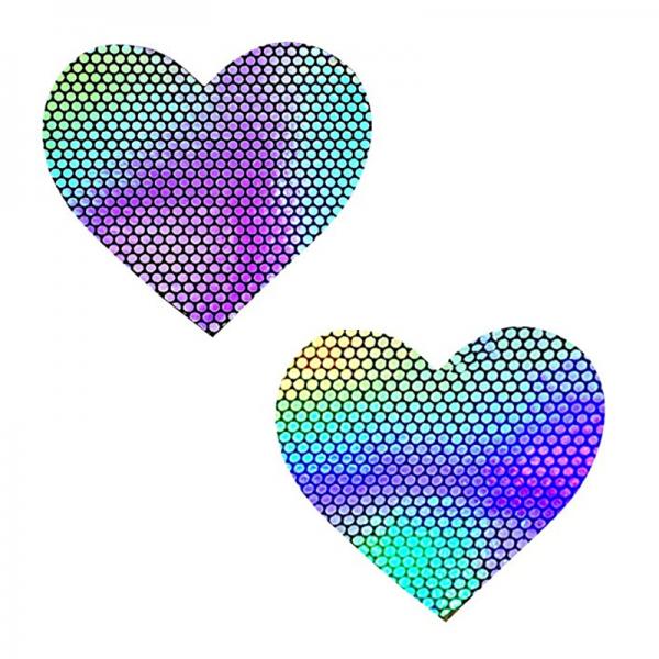 Neva Nude I Heart U Holographic Nipple Cover Set of 6 Neva Nude